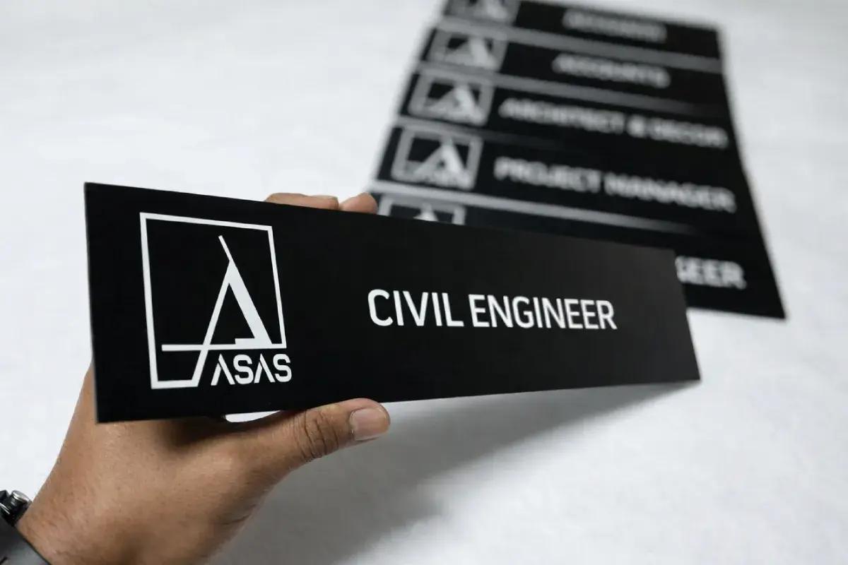 Office Door Name Plate in Abu Dhabi