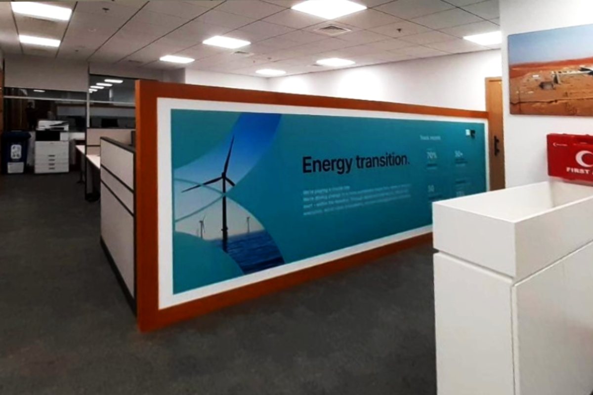Office wall vinyl sticker for office branding