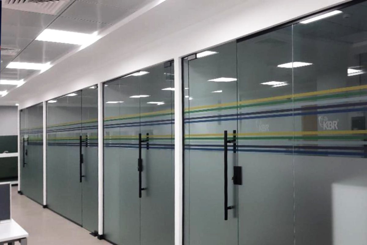 Printed Frosted glass stickers for office privacy