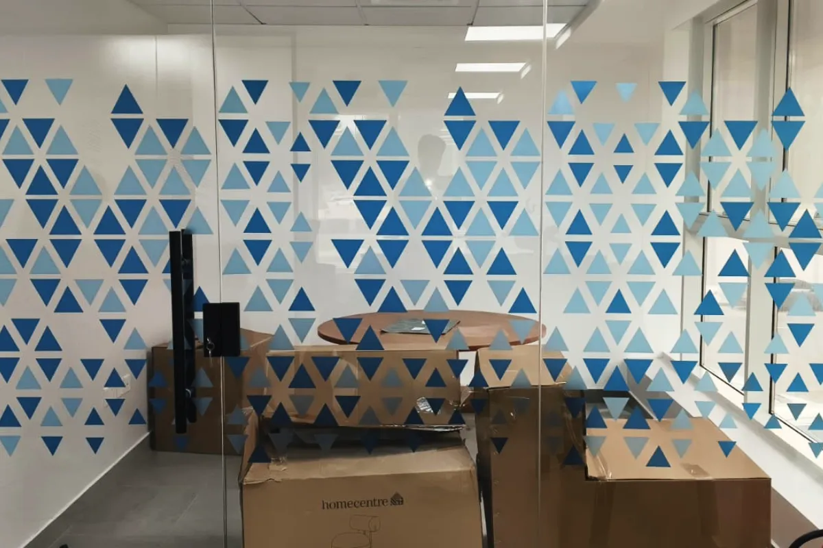 Optical Clear Printed Stcker - Abu Dhabi